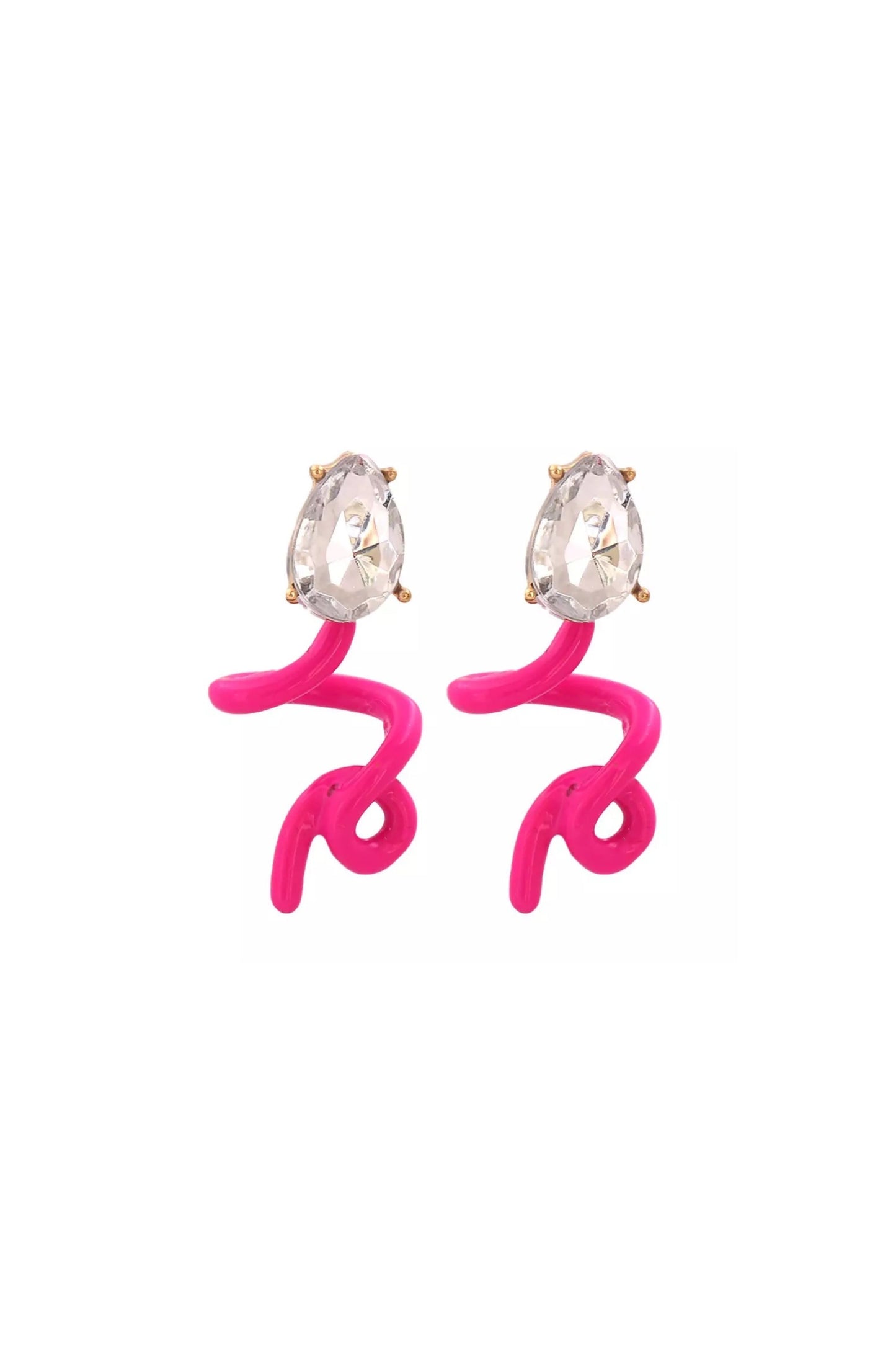 Swirl Enamel Earrings