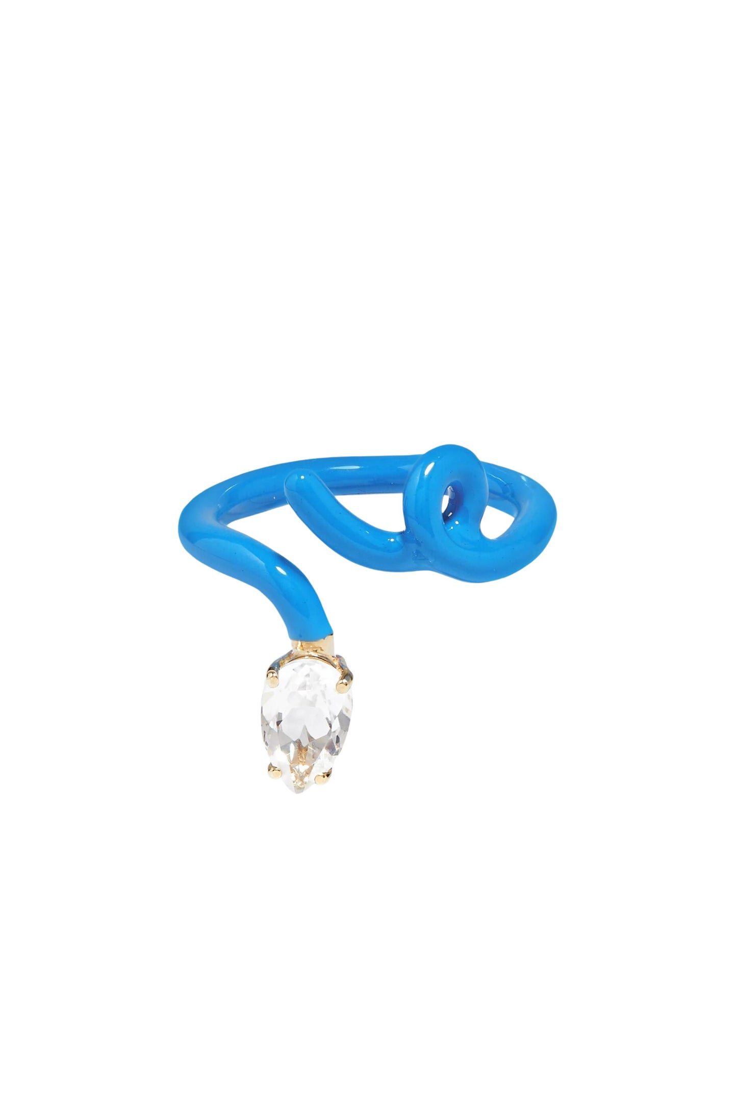 Swirl Heart Enamel Ring