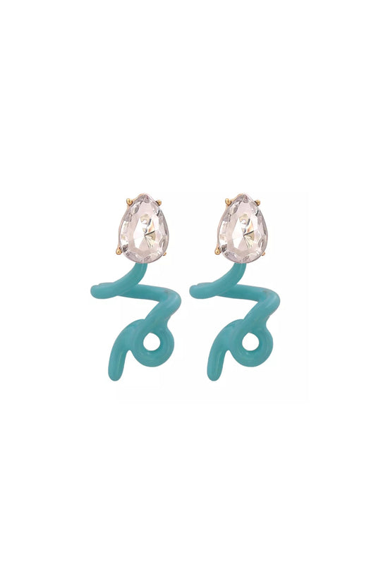 Swirl Enamel Earrings