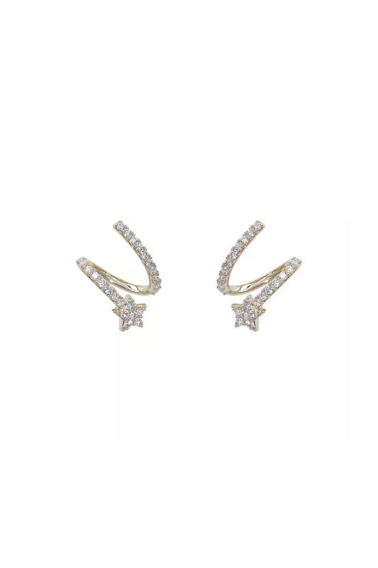 Mini Star Twist Earrings